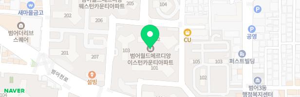 범어 월드메르디앙 이스턴카운티 놀이터 지도 이미지