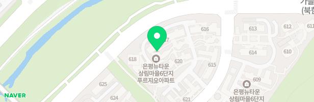 은평뉴타운상림마을6단지아파트 618동앞 휴게소놀이터 지도 이미지