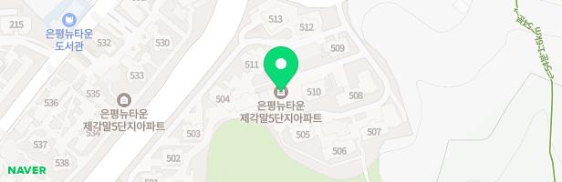 은평뉴타운제각말5단지아파트 꽃구릉 놀이터 지도 이미지