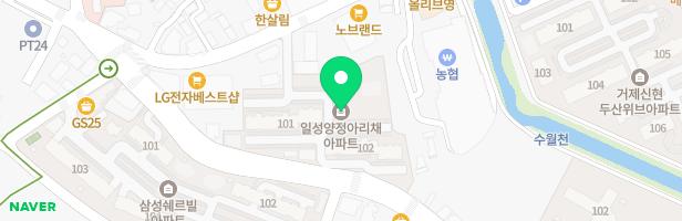 일성양정아리채아파트 놀이터 지도 이미지