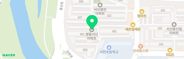 서신쌍용아파트 놀이터 지도 이미지