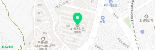 일신아파트 102동 105동 사이 놀이터 지도 이미지