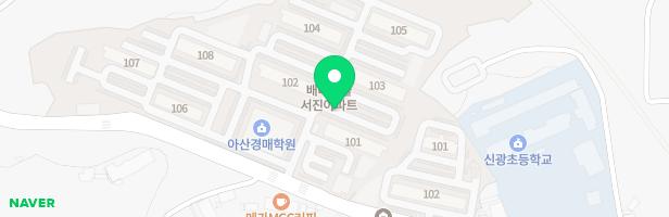배미동서진아파트-101동앞 지도 이미지