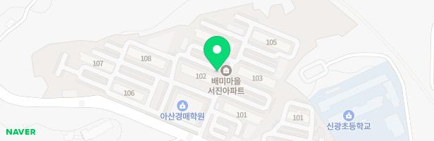 배미동서진아파트-105동앞 지도 이미지