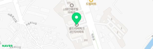 골드리버파크 101동 놀이터 지도 이미지