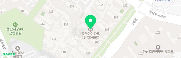 하남풍산 아이파크 1단지 바람소리놀이터 지도 이미지