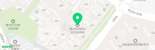 하남풍산 아이파크 1단지 햇빛놀이터 지도 이미지
