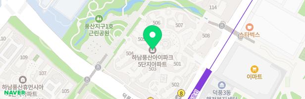 하남풍산 아이파크 5단지 유아놀이터 관리동주변 지도 이미지