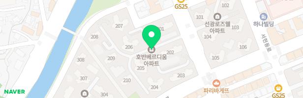 가로수호반베르디움 202동 앞 지도 이미지