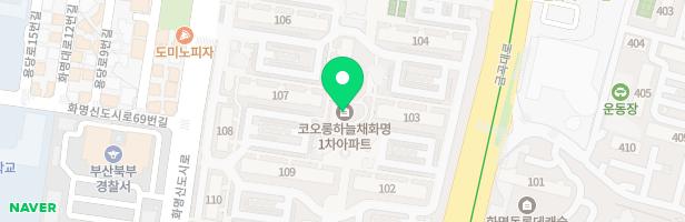 화명코오롱하늘채 1차아파트 107동 놀이터 지도 이미지