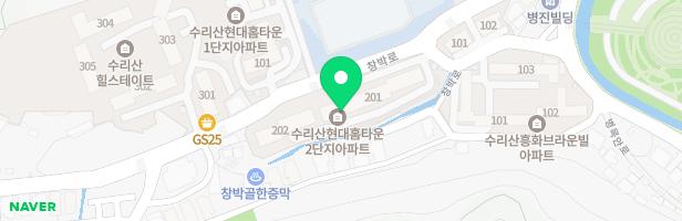 수리산현대홈타운2단지아파트 놀이터 지도 이미지