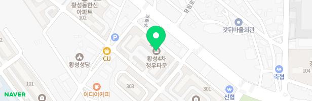 청우타운3차아파트 401동 놀이시설 지도 이미지