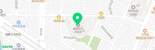한주아파트 102동앞 놀이터 지도 이미지