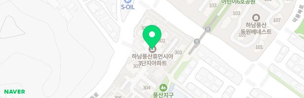 하남풍산휴먼시아 새뜰마을 3단지 놀이터2(304동) 지도 이미지