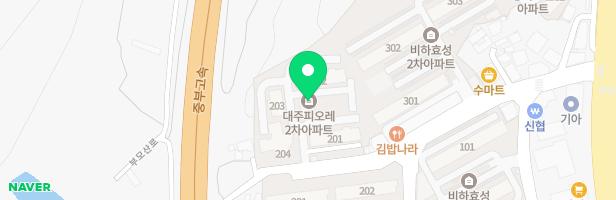 비하대주피오레2차 관리동 앞 지도 이미지
