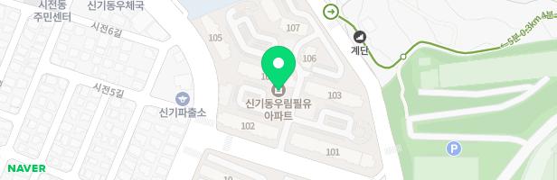 우림필유아파트 103동 앞 놀이터 지도 이미지