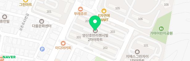 양산2차호반리젠시빌아파트 놀이시설 지도 이미지