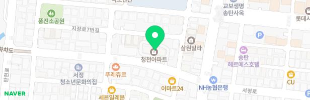 평택청천아파트 놀이터 지도 이미지