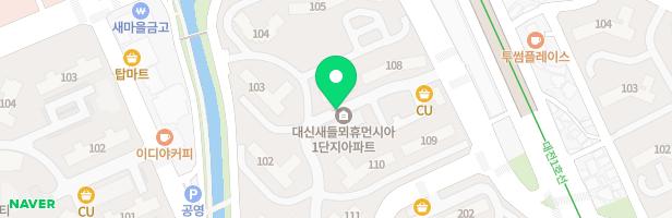 새들뫼휴먼시아1단지 105동 놀이터 지도 이미지