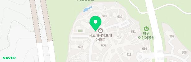 세교데시앙포레(C-3 BL) 놀이터1(609동) 지도 이미지