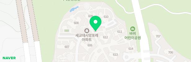 세교데시앙포레(C-3BL) 놀이터3(중앙광장,601동) 지도 이미지