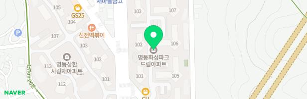 화성파크드림아파트 어린이놀이터1 지도 이미지