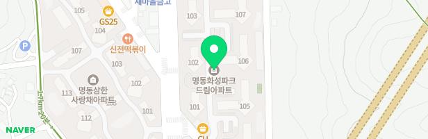 화성파크드림아파트 어린이놀이터2 지도 이미지