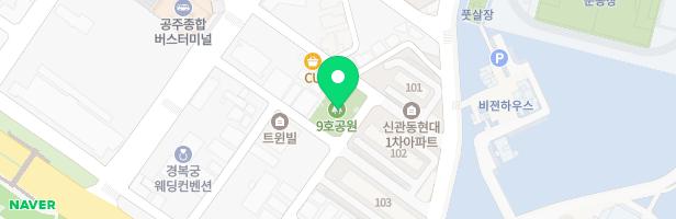 현대1차 어린이공원 내 놀이시설 지도 이미지