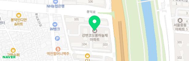 강변코오롱하늘채(103동 뒤) 지도 이미지
