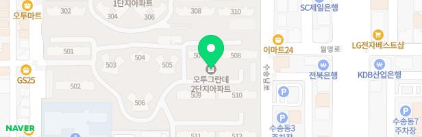 수송제일오투그란데2단지-504동 앞 놀이시설 지도 이미지
