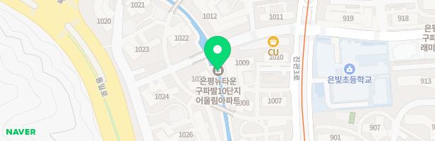 은평뉴타운 구파발아파트 1012동(1BL)내 산수놀이터 지도 이미지