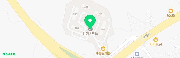 여주 한성아파트 놀이터 지도 이미지
