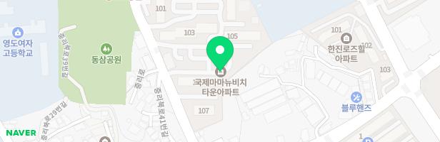 국제마마뉴비치타운 관리동 옆 놀이터 지도 이미지