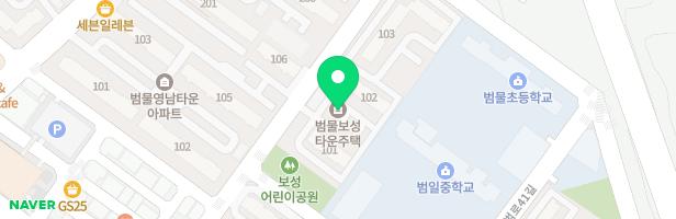 범물보성타운 어린이 놀이터 지도 이미지