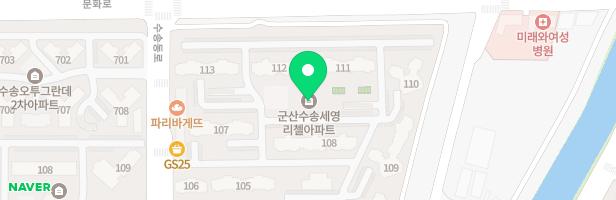 군산세영리첼아파트중앙광장놀이터 지도 이미지