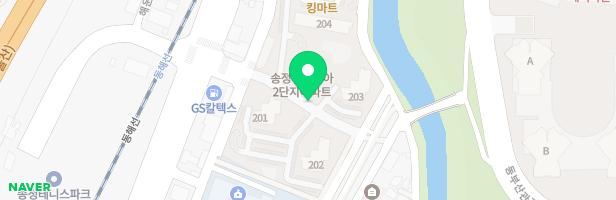 송정2휴먼시아 202동 앞 놀이터 지도 이미지
