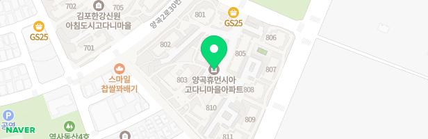 양곡휴먼시아 고다니마을 8단지 유아놀이터(810동 뒤) 지도 이미지