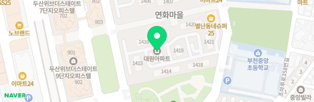 연화마을대원아파트 놀이터 지도 이미지
