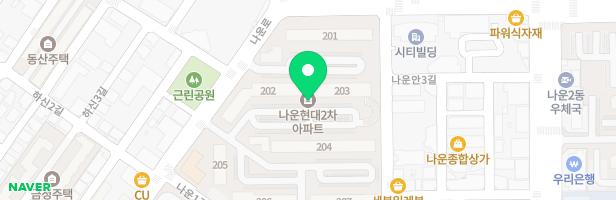 군산나운현대2차아파트 201동앞놀이터 지도 이미지