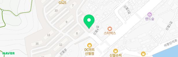 신월금호타운 아파트 5동 옆 놀이터 지도 이미지
