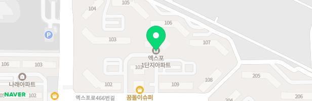 엑스포아파트 5놀이터(304동 앞) 지도 이미지
