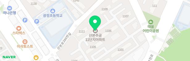 산본11단지주공아파트 관리동 옆 어린이 놀이터 지도 이미지