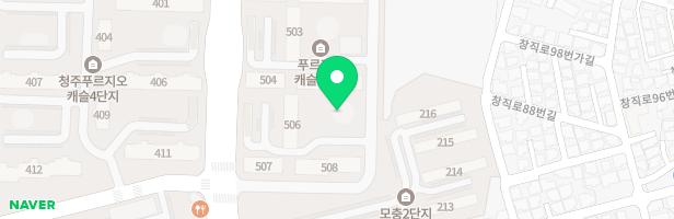 사직푸르지오캐슬5단지 508동앞 놀이터 지도 이미지