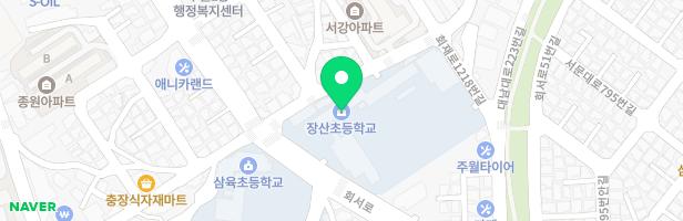장산초등학교 놀이터 지도 이미지