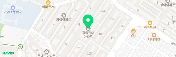 광영현대2차아파트 111동 앞 놀이터 지도 이미지