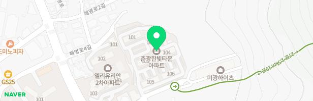 춘광한빛타운 지도 이미지