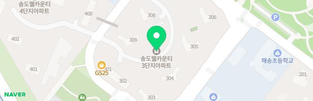 웰카운티3단지 302동~303동사이 놀이터 지도 이미지