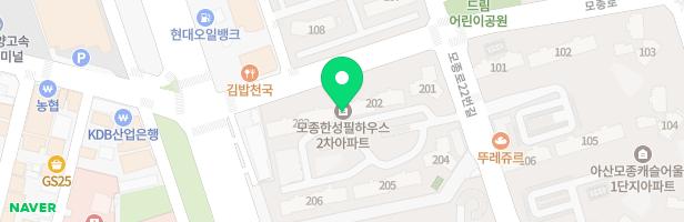 아산 2차한성필하우스아파트놀이터 지도 이미지