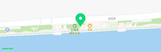 진해 해변공원 내 놀이터 지도 이미지
