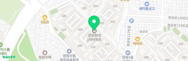 양정현대1차아파트 어린이놀이터-1 ( 동) 지도 이미지